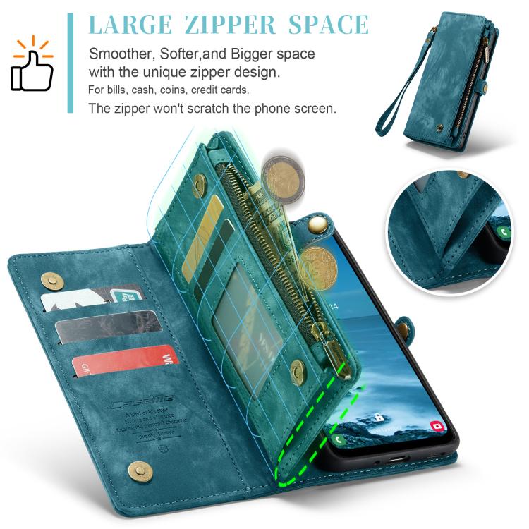 For Samsung Galaxy A17 CaseMe 008 Detachable Multifunctional Leather Phone Case