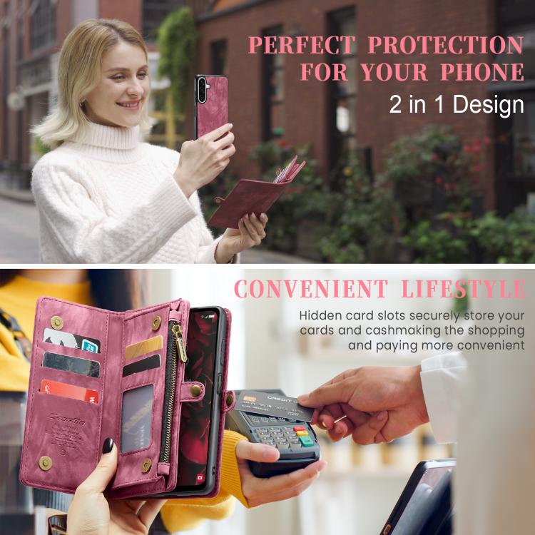For Samsung Galaxy A17 CaseMe 008 Detachable Multifunctional Leather Phone Case