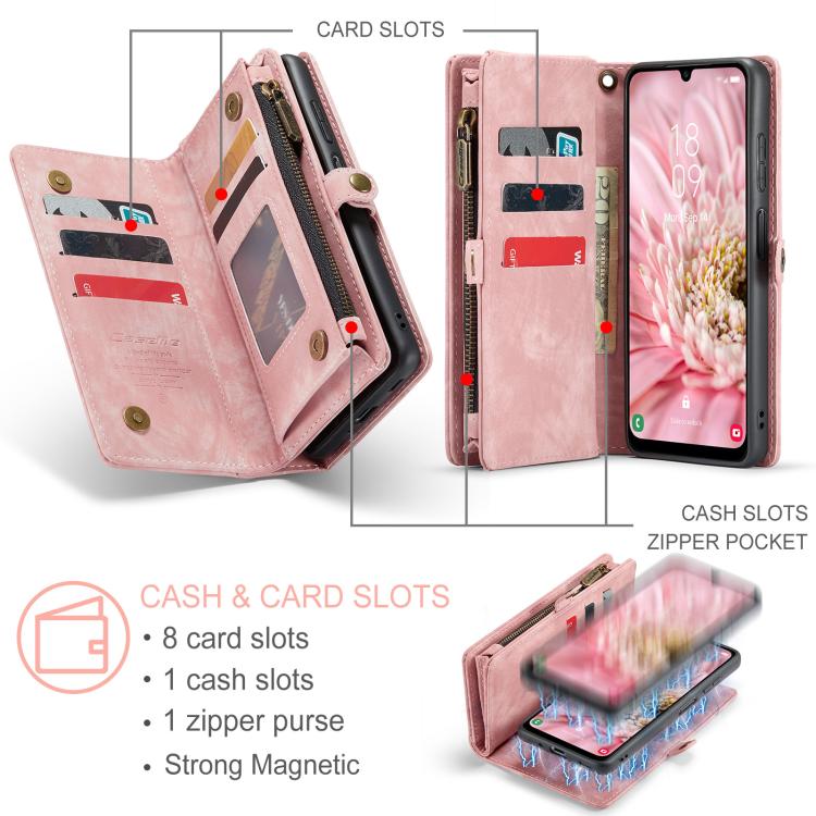 For Samsung Galaxy A17 CaseMe 008 Detachable Multifunctional Leather Phone Case