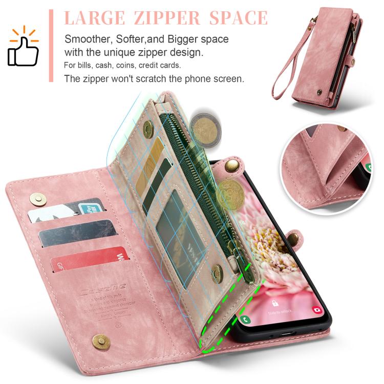 For Samsung Galaxy A17 CaseMe 008 Detachable Multifunctional Leather Phone Case