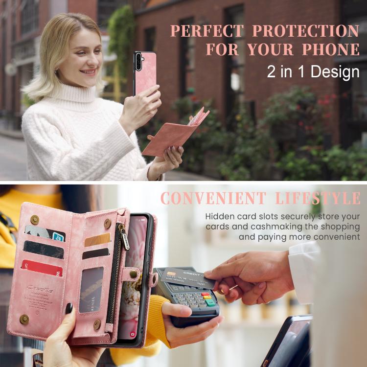For Samsung Galaxy A17 CaseMe 008 Detachable Multifunctional Leather Phone Case