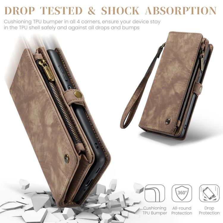 For Samsung Galaxy A17 CaseMe 008 Detachable Multifunctional Leather Phone Case