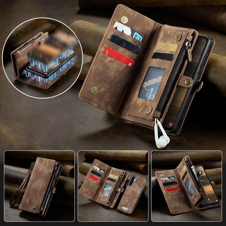 For Samsung Galaxy A17 CaseMe 008 Detachable Multifunctional Leather Phone Case