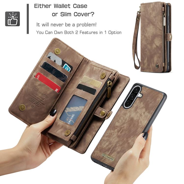 For Samsung Galaxy A17 CaseMe 008 Detachable Multifunctional Leather Phone Case