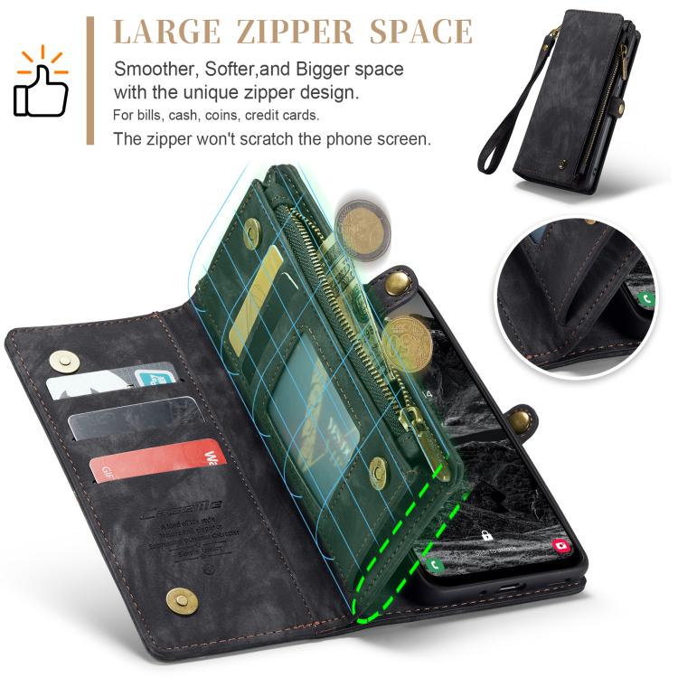 For Samsung Galaxy A17 CaseMe 008 Detachable Multifunctional Leather Phone Case