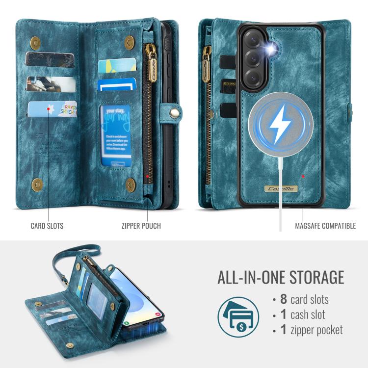For Samsung Galaxy S26+ 5G CaseMe 008 Detachable Multifunctional Leather Phone Case