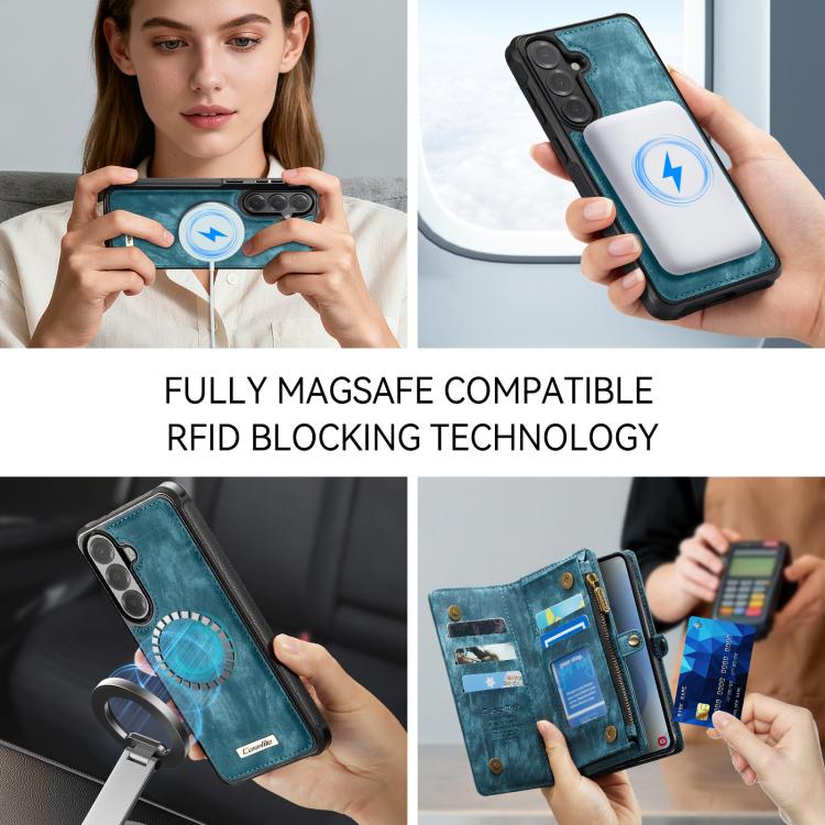 For Samsung Galaxy S26+ 5G CaseMe 008 Detachable Multifunctional Leather Phone Case