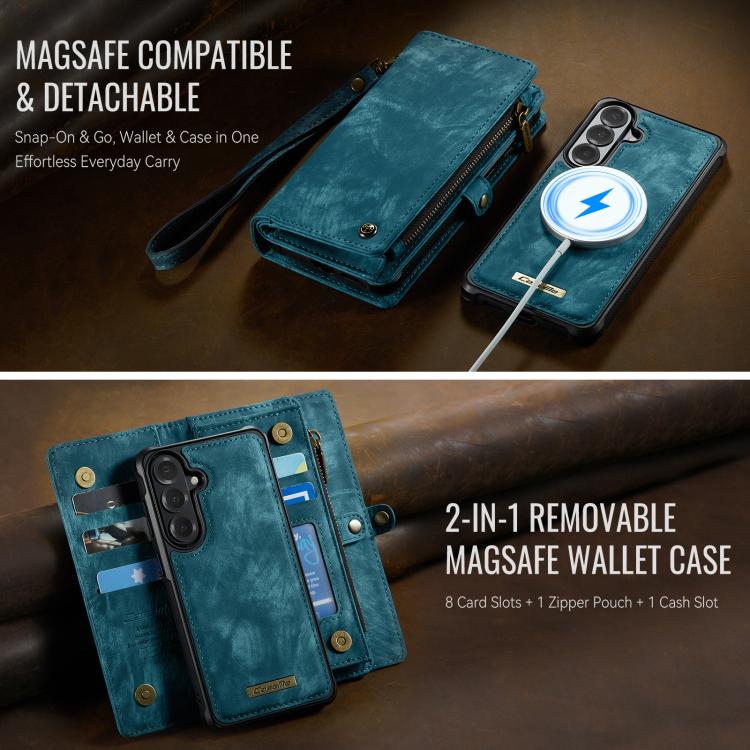 For Samsung Galaxy S26+ 5G CaseMe 008 Detachable Multifunctional Leather Phone Case