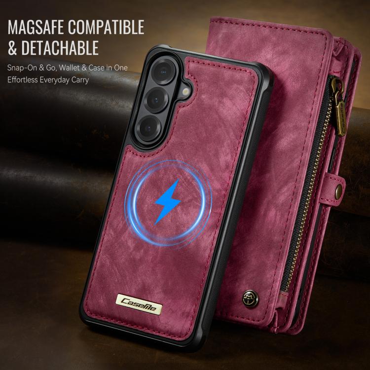 For Samsung Galaxy S26+ 5G CaseMe 008 Detachable Multifunctional Leather Phone Case
