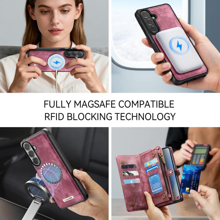 For Samsung Galaxy S26+ 5G CaseMe 008 Detachable Multifunctional Leather Phone Case