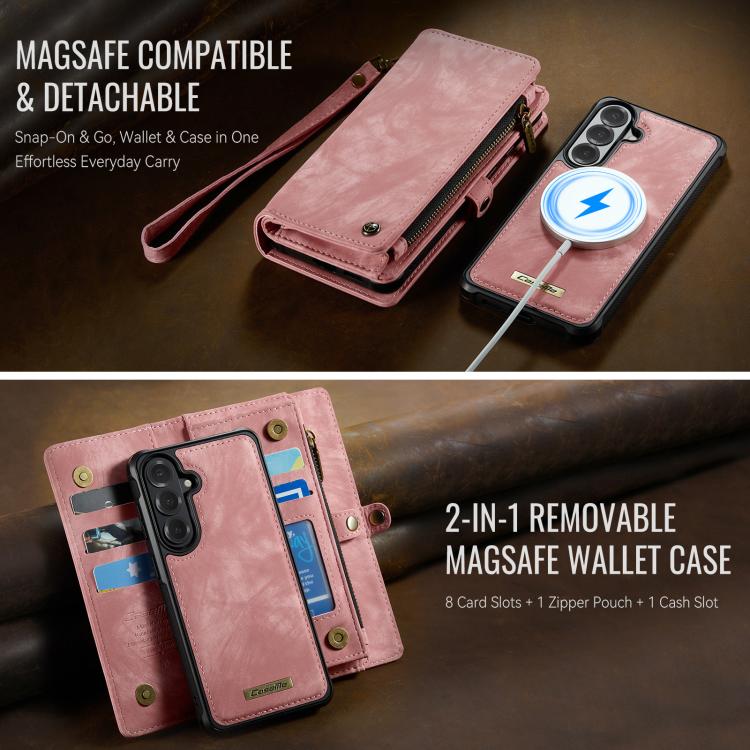 For Samsung Galaxy S26+ 5G CaseMe 008 Detachable Multifunctional Leather Phone Case