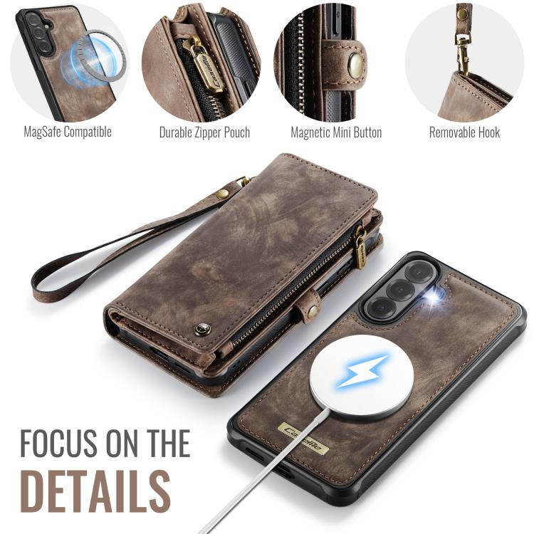 For Samsung Galaxy S26+ 5G CaseMe 008 Detachable Multifunctional Leather Phone Case