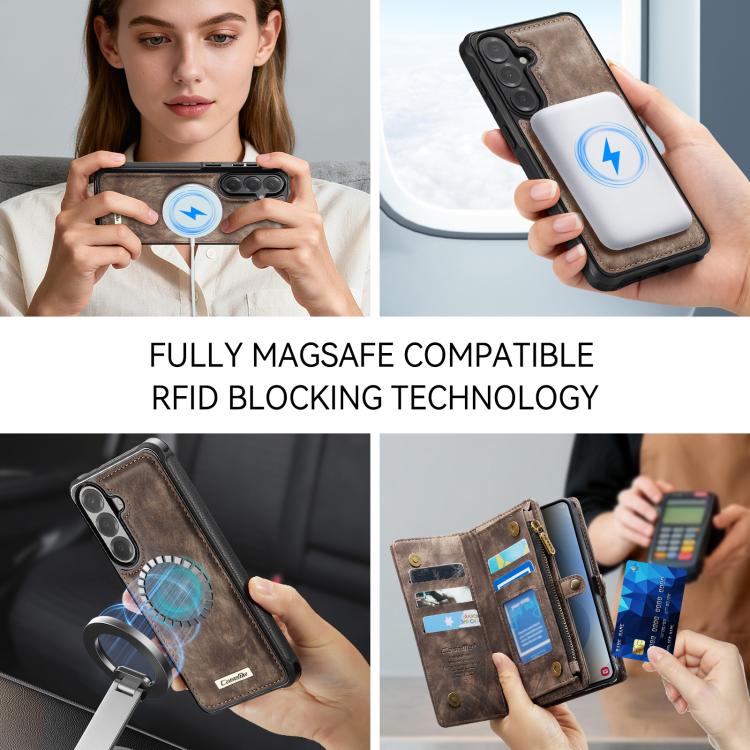 For Samsung Galaxy S26+ 5G CaseMe 008 Detachable Multifunctional Leather Phone Case
