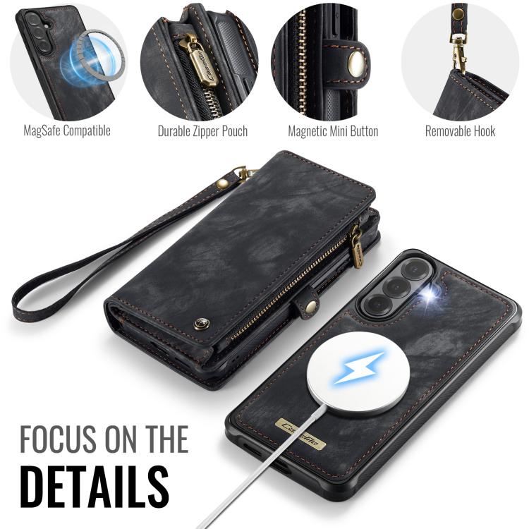 For Samsung Galaxy S26+ 5G CaseMe 008 Detachable Multifunctional Leather Phone Case
