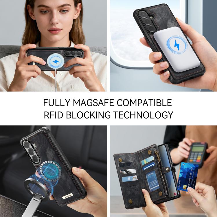 For Samsung Galaxy S26+ 5G CaseMe 008 Detachable Multifunctional Leather Phone Case