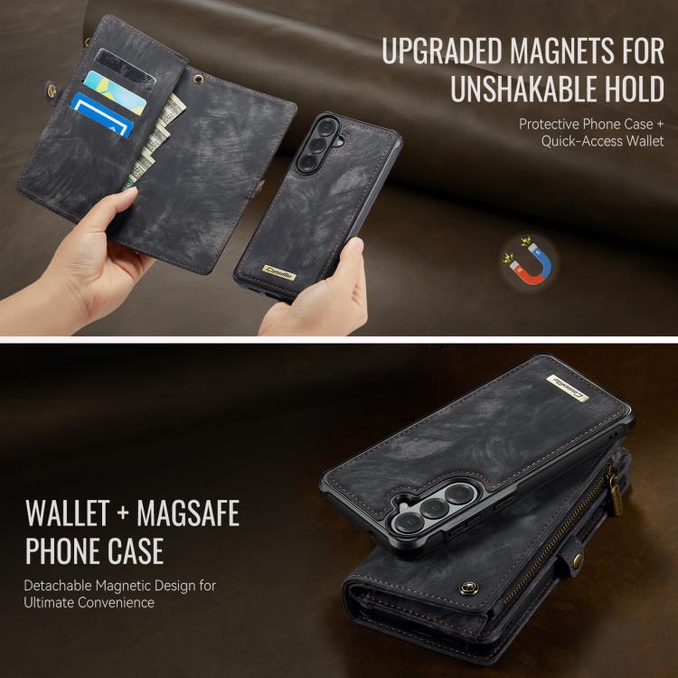 For Samsung Galaxy S26+ 5G CaseMe 008 Detachable Multifunctional Leather Phone Case