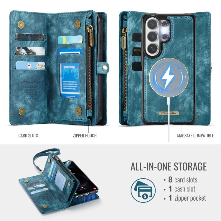 For Samsung Galaxy S26 Ultra 5G CaseMe 008 Detachable Multifunctional Leather Phone Case