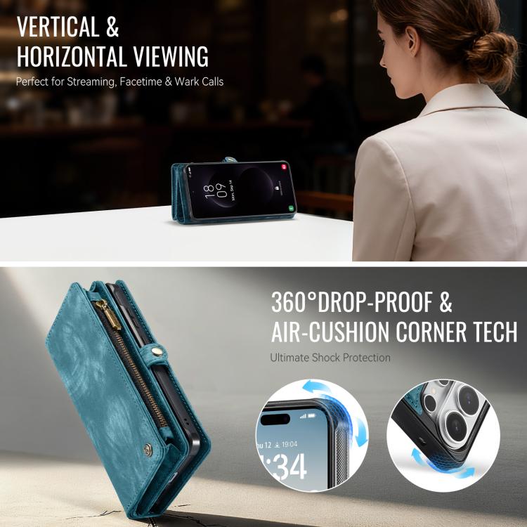 For Samsung Galaxy S26 Ultra 5G CaseMe 008 Detachable Multifunctional Leather Phone Case