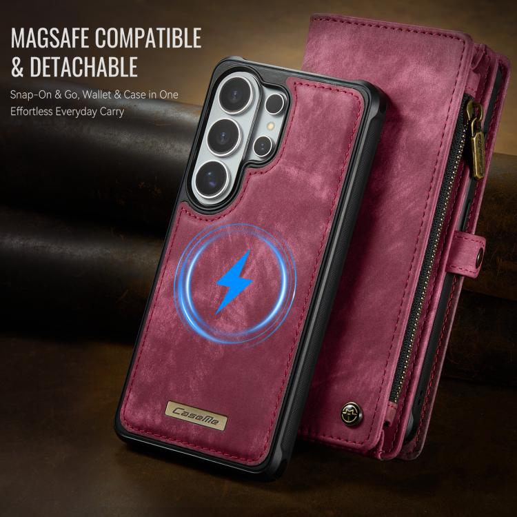 For Samsung Galaxy S26 Ultra 5G CaseMe 008 Detachable Multifunctional Leather Phone Case
