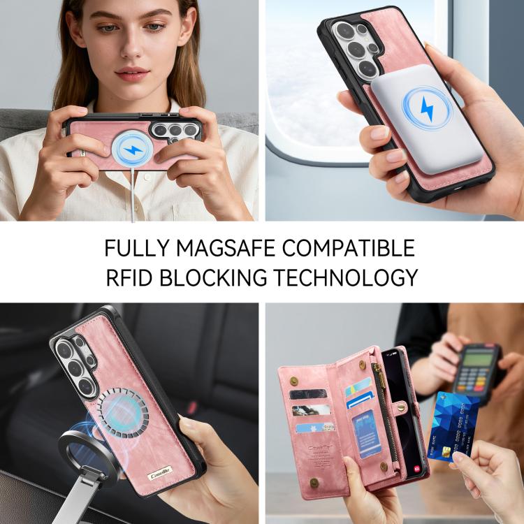 For Samsung Galaxy S26 Ultra 5G CaseMe 008 Detachable Multifunctional Leather Phone Case