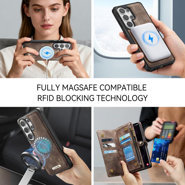 For Samsung Galaxy S26 Ultra 5G CaseMe 008 Detachable Multifunctional Leather Phone Case