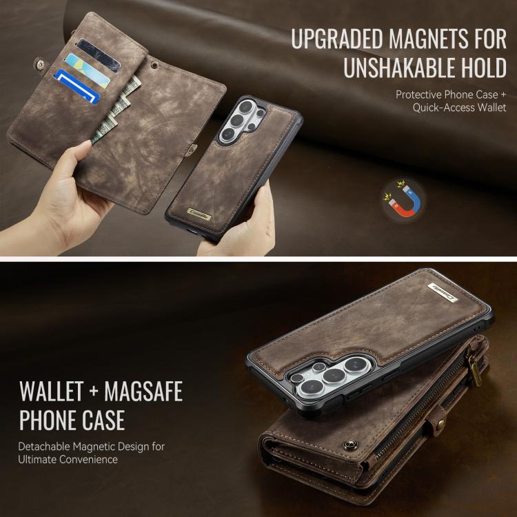 For Samsung Galaxy S26 Ultra 5G CaseMe 008 Detachable Multifunctional Leather Phone Case