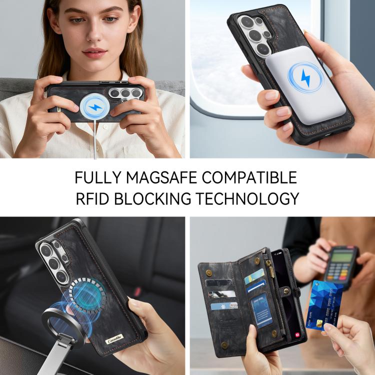 For Samsung Galaxy S26 Ultra 5G CaseMe 008 Detachable Multifunctional Leather Phone Case