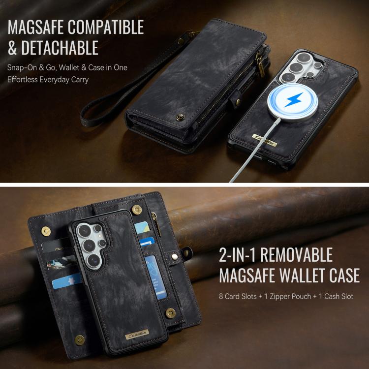 For Samsung Galaxy S26 Ultra 5G CaseMe 008 Detachable Multifunctional Leather Phone Case