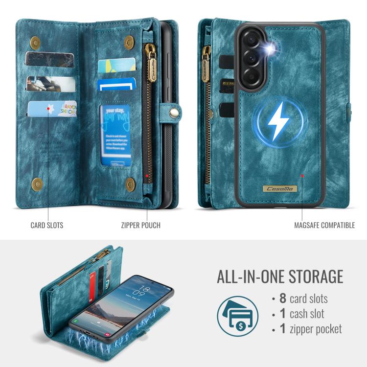 For Samsung Galaxy A37 5G CaseMe 008 Detachable Multifunctional Leather Phone Case
