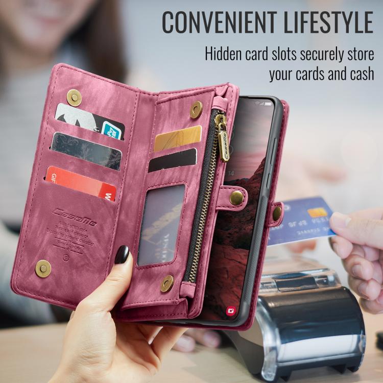 For Samsung Galaxy A37 5G CaseMe 008 Detachable Multifunctional Leather Phone Case