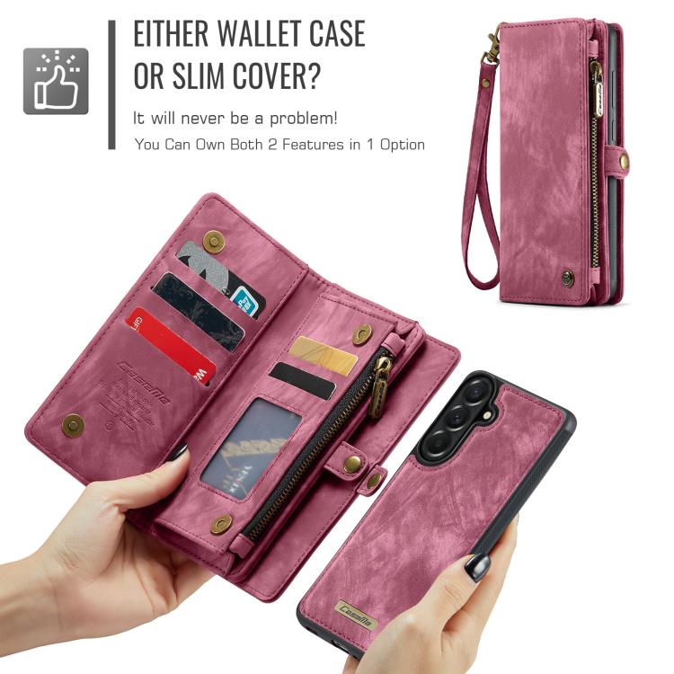 For Samsung Galaxy A37 5G CaseMe 008 Detachable Multifunctional Leather Phone Case