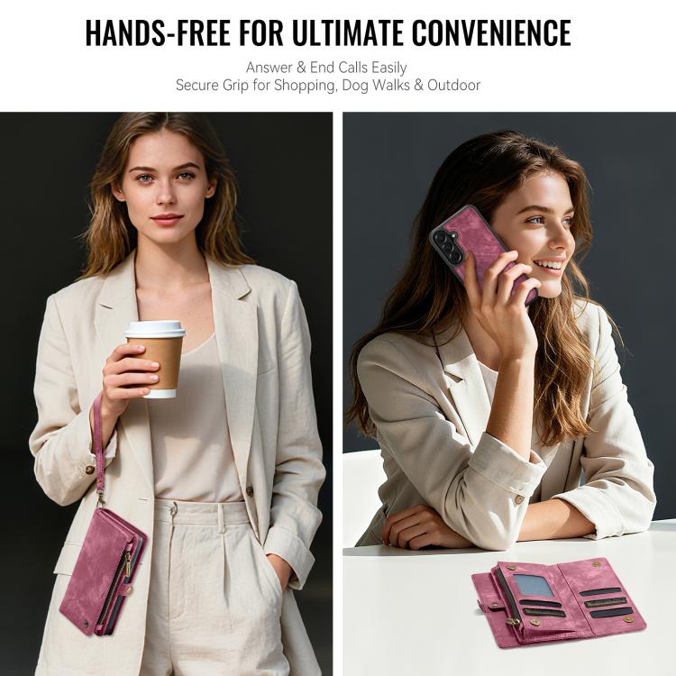 For Samsung Galaxy A37 5G CaseMe 008 Detachable Multifunctional Leather Phone Case