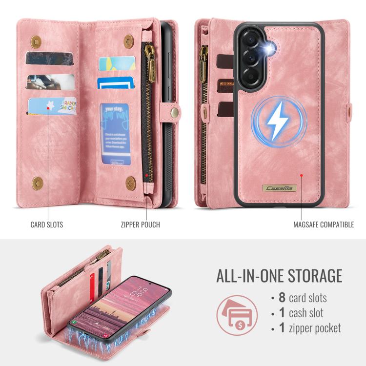 For Samsung Galaxy A37 5G CaseMe 008 Detachable Multifunctional Leather Phone Case