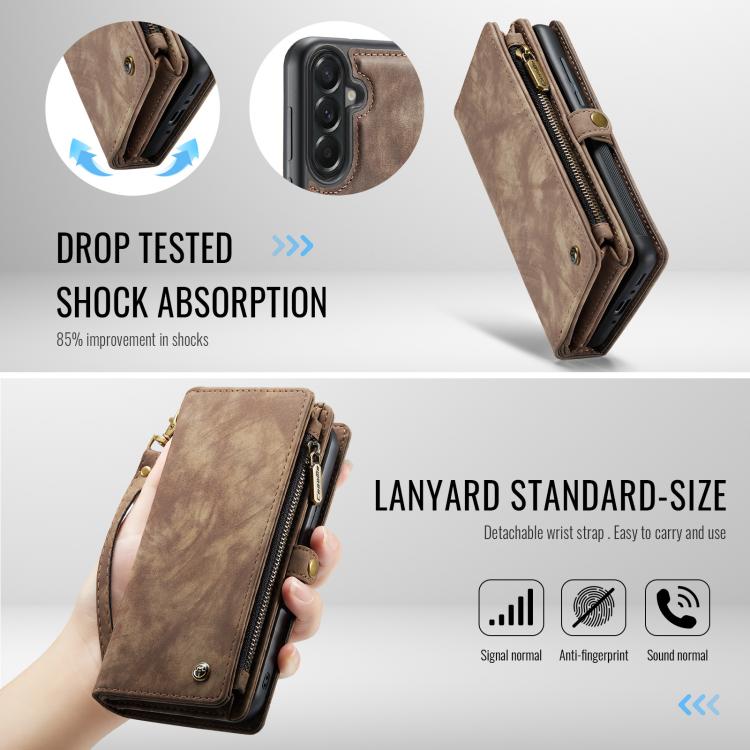 For Samsung Galaxy A37 5G CaseMe 008 Detachable Multifunctional Leather Phone Case