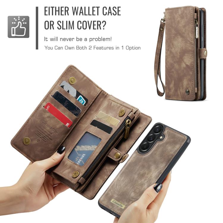 For Samsung Galaxy A37 5G CaseMe 008 Detachable Multifunctional Leather Phone Case