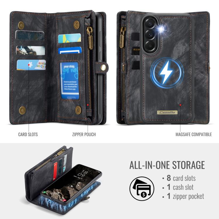 For Samsung Galaxy A37 5G CaseMe 008 Detachable Multifunctional Leather Phone Case
