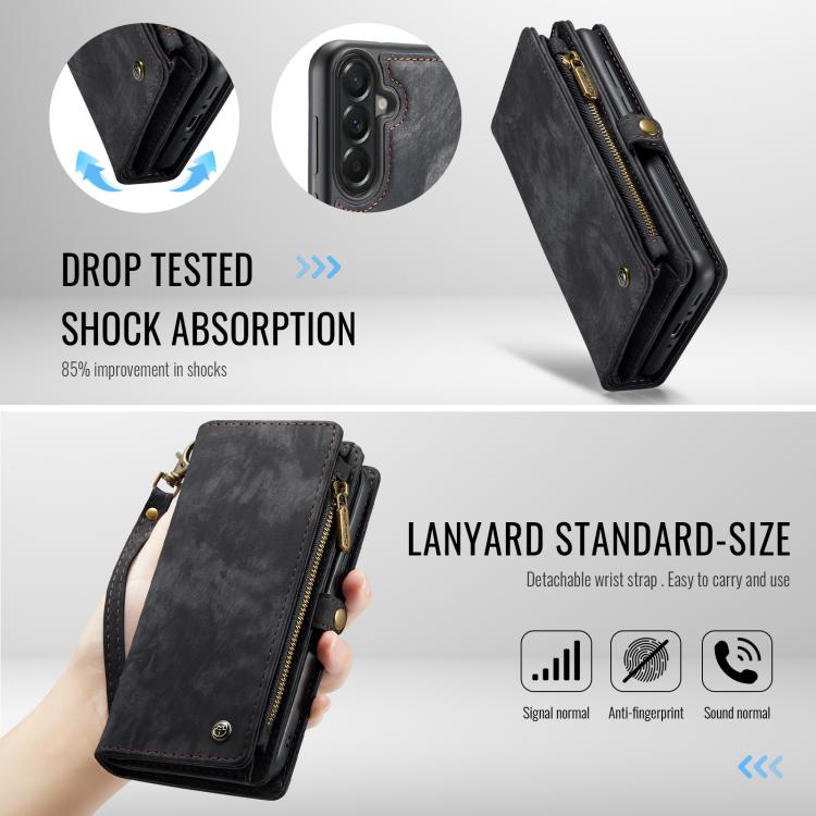 For Samsung Galaxy A37 5G CaseMe 008 Detachable Multifunctional Leather Phone Case