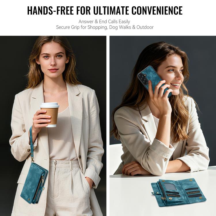 For Samsung Galaxy A57 5G CaseMe 008 Detachable Multifunctional Leather Phone Case