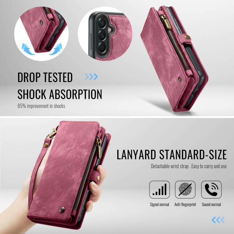 For Samsung Galaxy A57 5G CaseMe 008 Detachable Multifunctional Leather Phone Case