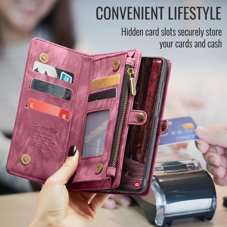 For Samsung Galaxy A57 5G CaseMe 008 Detachable Multifunctional Leather Phone Case