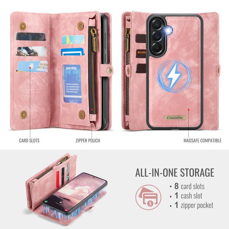 For Samsung Galaxy A57 5G CaseMe 008 Detachable Multifunctional Leather Phone Case