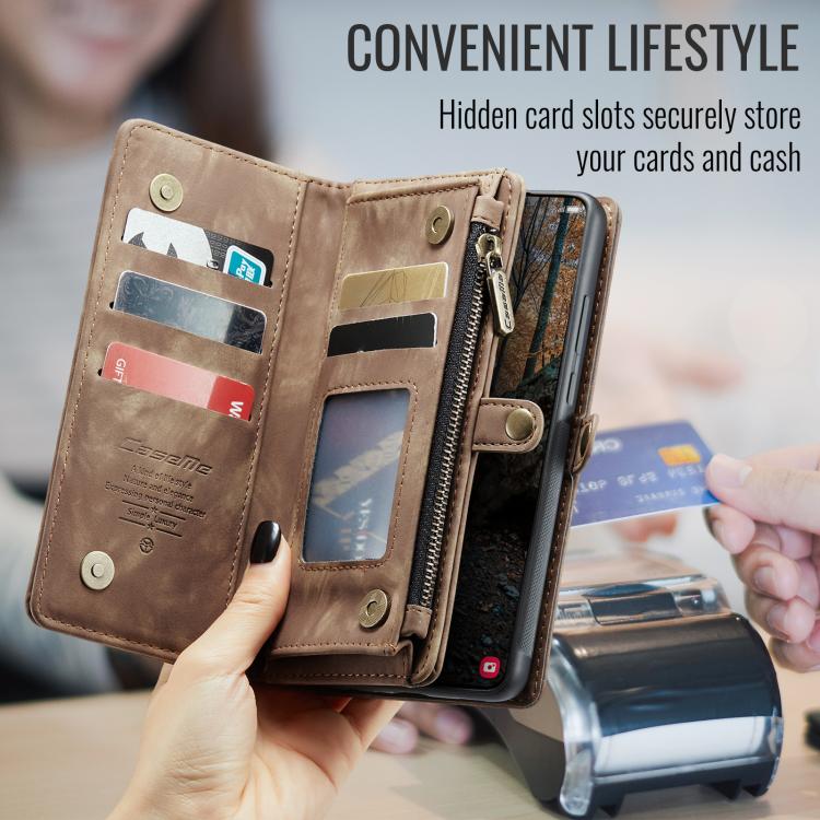 For Samsung Galaxy A57 5G CaseMe 008 Detachable Multifunctional Leather Phone Case