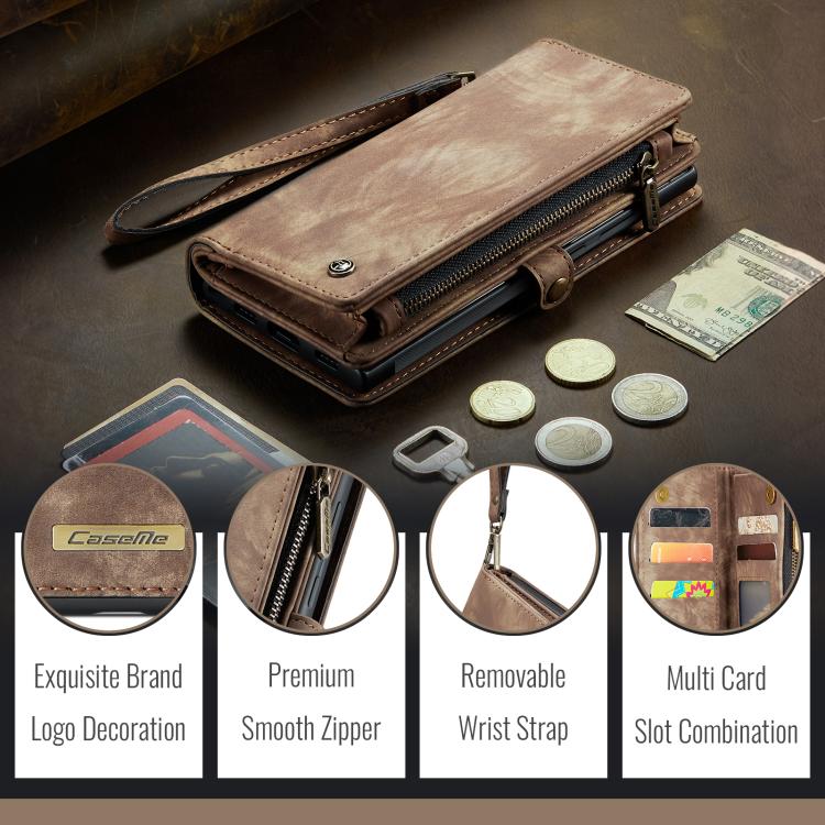 For Samsung Galaxy A57 5G CaseMe 008 Detachable Multifunctional Leather Phone Case