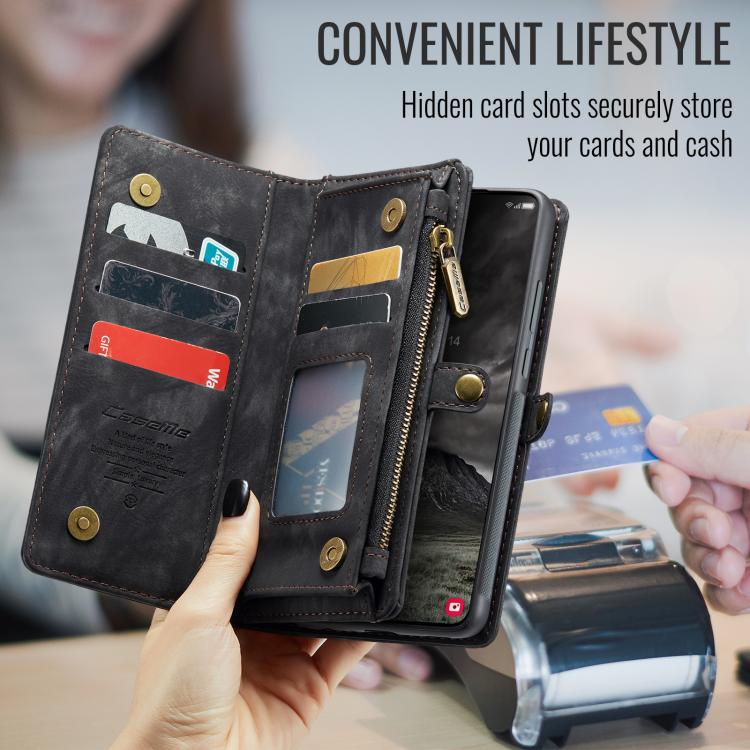 For Samsung Galaxy A57 5G CaseMe 008 Detachable Multifunctional Leather Phone Case