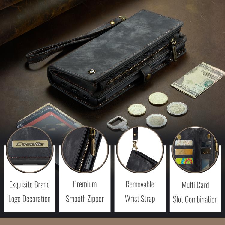 For Samsung Galaxy A57 5G CaseMe 008 Detachable Multifunctional Leather Phone Case