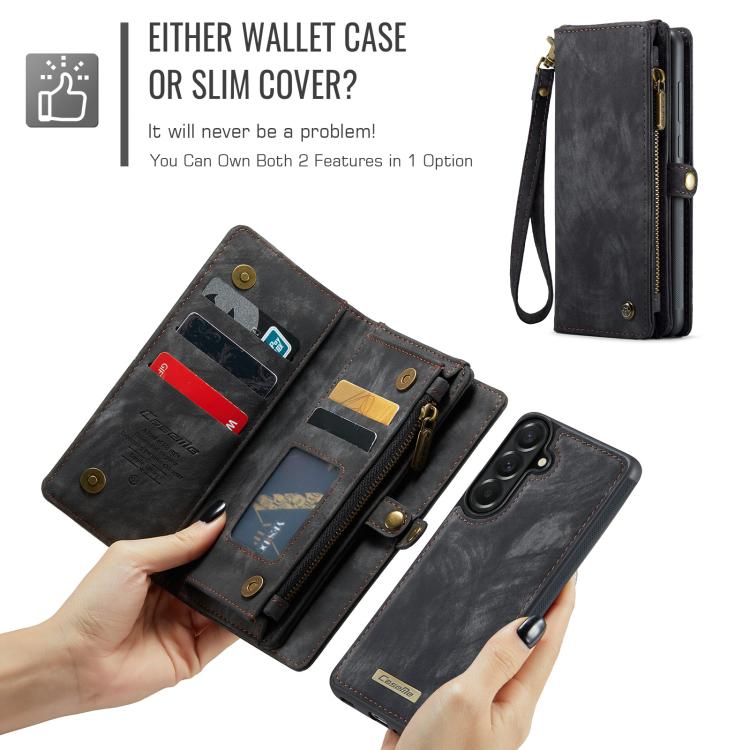 For Samsung Galaxy A57 5G CaseMe 008 Detachable Multifunctional Leather Phone Case