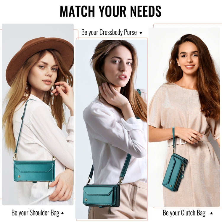 For Samsung Galaxy A16 5G CaseMe C36 Card Slots Zipper Wallet RFID Anti-theft Leather Phone Case