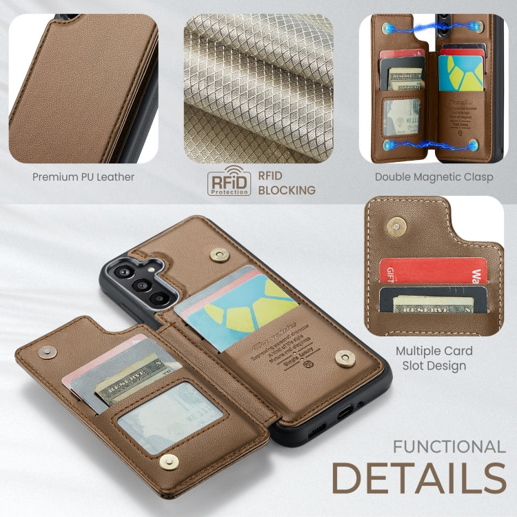 For Samsung Galaxy A16 5G CaseMe C22 Card Slots Holder RFID Anti-theft Phone Case