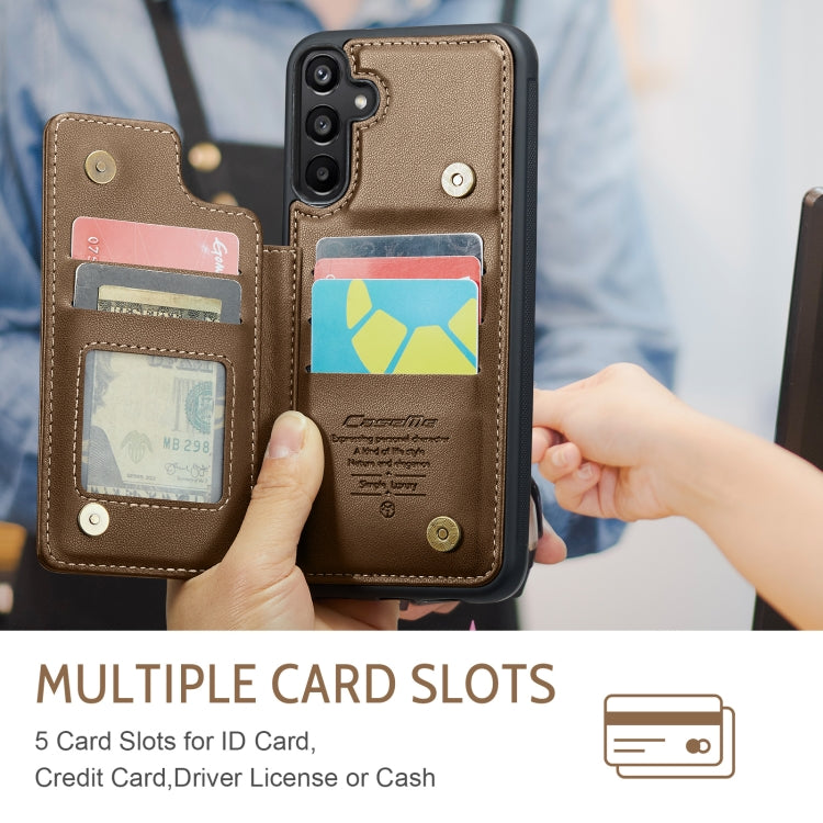 For Samsung Galaxy A16 5G CaseMe C22 Card Slots Holder RFID Anti-theft Phone Case