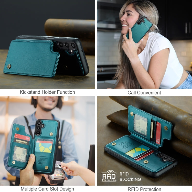 For Samsung Galaxy A16 5G CaseMe C22 Card Slots Holder RFID Anti-theft Phone Case